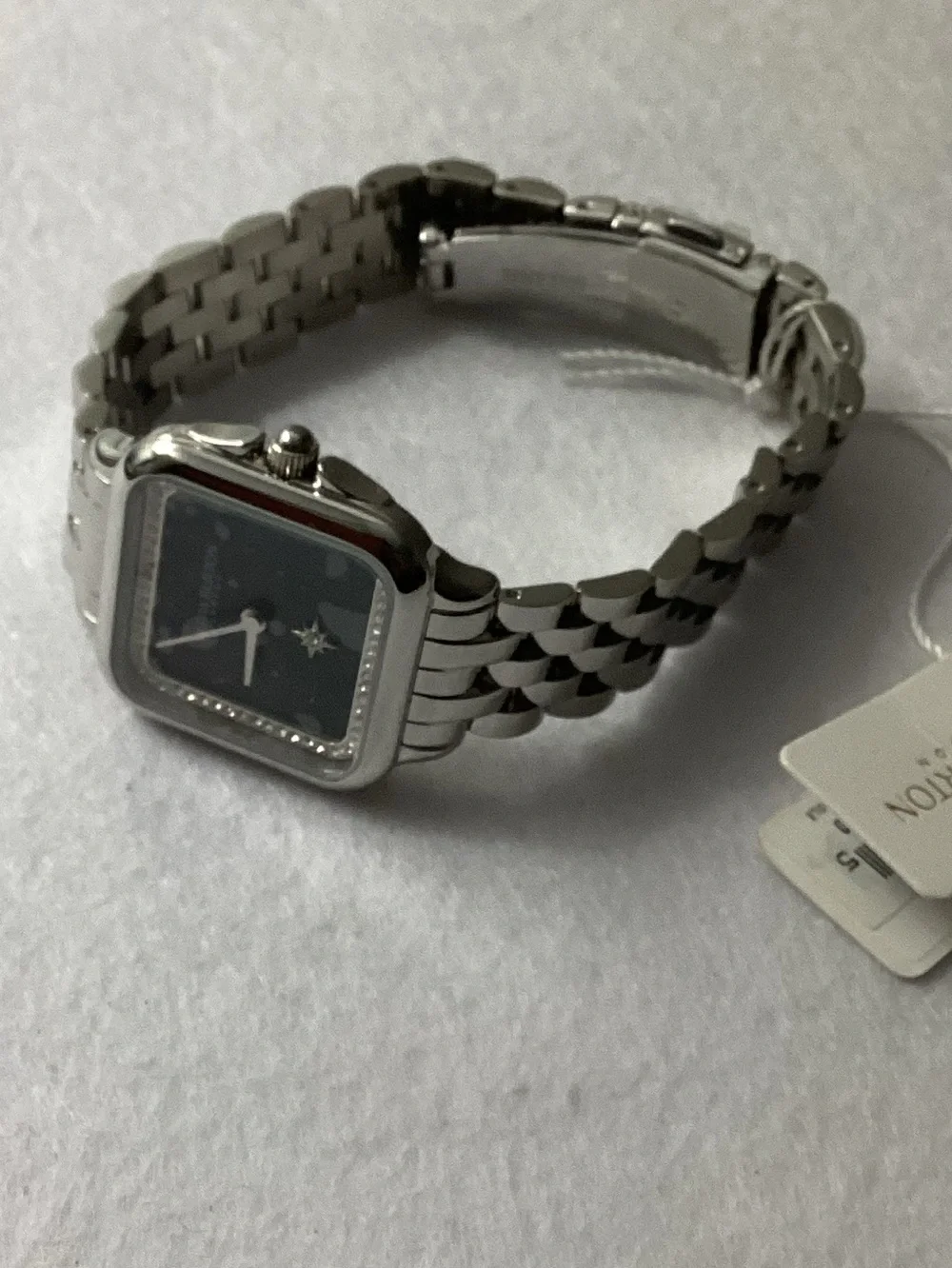 Olivia Burton London Grosvenor Silver Stainless Steel Watch 28mm